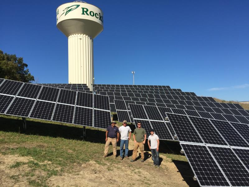 157.8 kW solar array Rockford MN (installation)